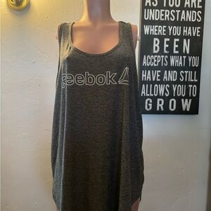 Reebok Racerback Training Tank Top in Heather Black/Gray | NWOT | Size 2X